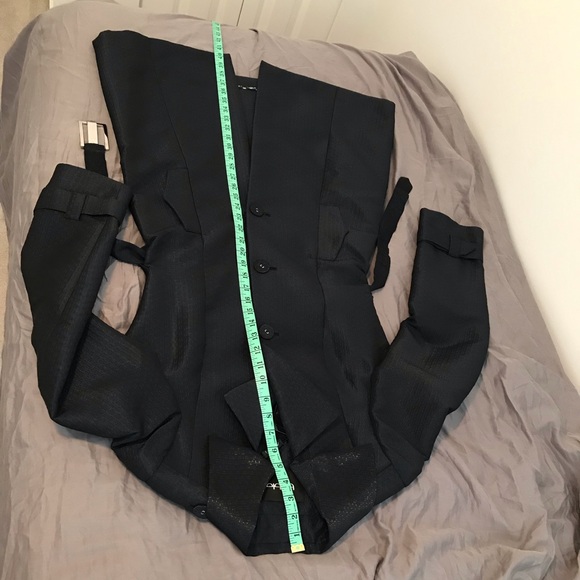 Byblos| Navy Women’s Trench Coat ~ size 8 - Picture 4 of 15